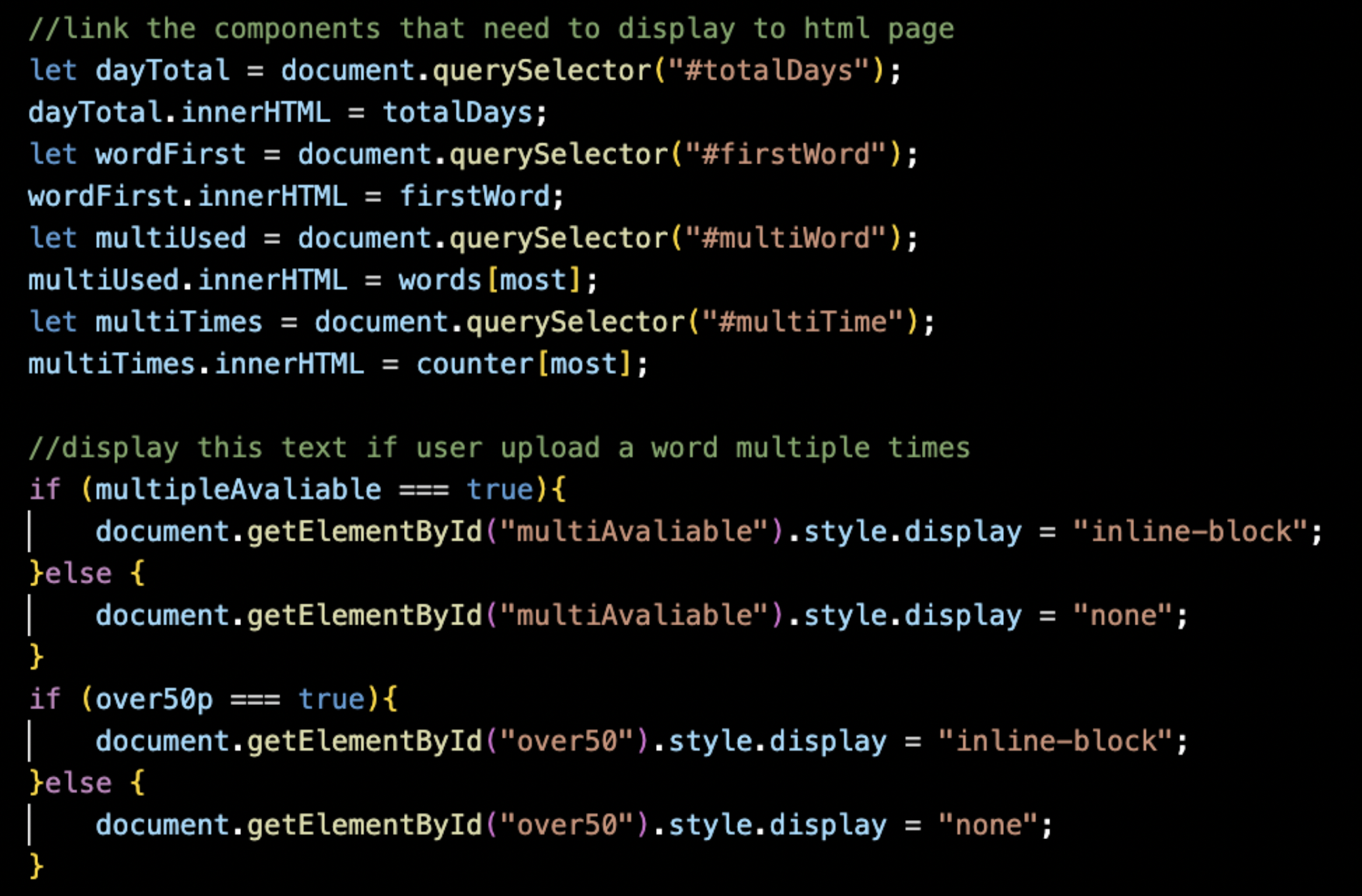 functionality - data visualise